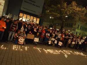 Eine tolle Beteiligung an der Mahnwache in Graz. Foto: Kulturverein mişmaš