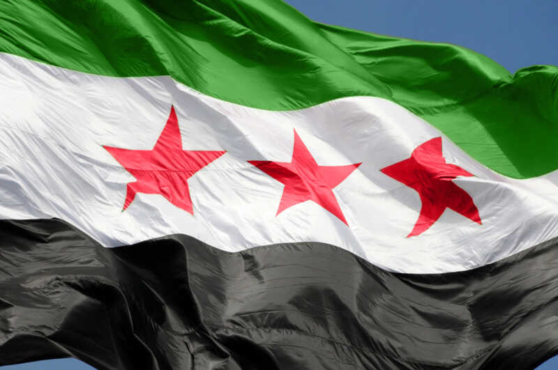 Flagge der freien syrischen Republik