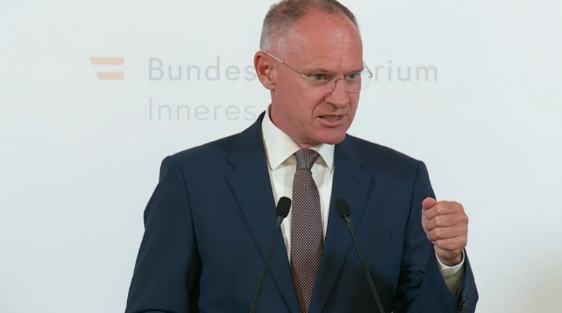 Screenshot von ORF Live Spezial, Innenminister Gerhard Karner