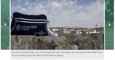 Die Uni Wien verspuert keinen Scham dabei die Siedlerkolonialen Intentionen der Hebrew Universit abzufeiern