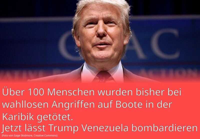 Neuer US-Krieg: USA fliegen Luftangriffe auf Venezuela